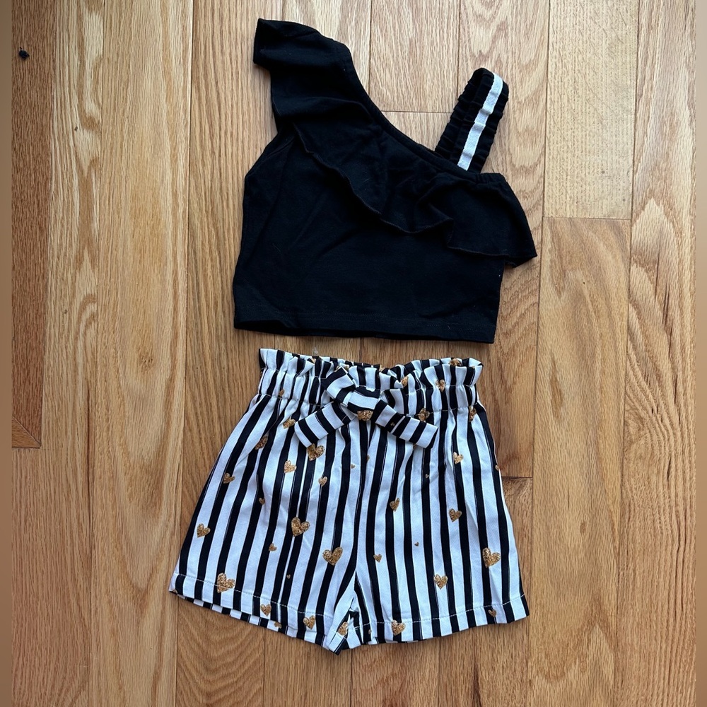 Fo Shan MBB Garment Ltd. Baby 12-18 One Shoulder Top with Shorts 12-18M NWOT
